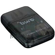 Кард-ридер Buro BU-CR-110 черный/MMC/MS/MS Duo/MS Micro M2/MS Pro/RS-MMC/SD/SDHC/TF/micro-SD/miсro-SDHC/USB 2.0/пластик