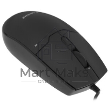 Мышь проводная Gembird MOP-430 черный, 1600 dpi, USB, кнопки - 4