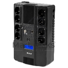 Источник бесперебойного питания Бастион SKAT-UPS 1000-AID-IN-1x9-8 600Вт 1000ВА черный