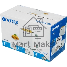 Тостер Vitek VT-1587 белый, 700 Вт, 2 слота