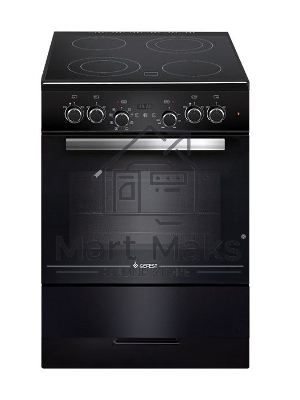 Плита электрическая Gefest ЭП Н Д 6560-03 0057 черный, конфорок 4 электрических, духовка 55 л, 60 см x 85 см x 60 см