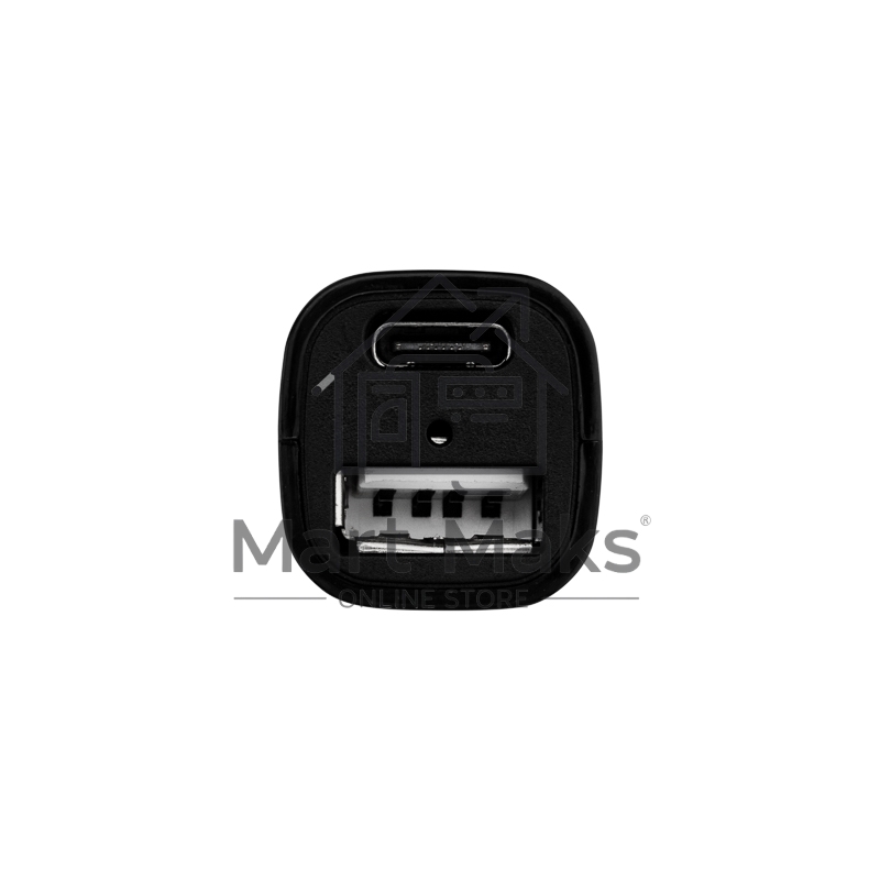 Зарядное устройство в прикуриватель Rexant USB x Type-C, 18W, с Quick charge, черный