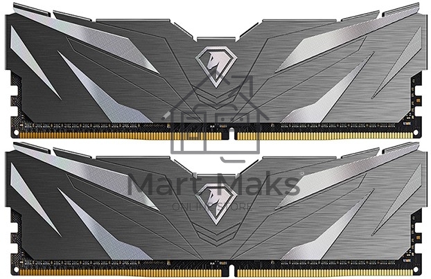 Оперативная память NETAC, DDR4, 16Gb (2x8Gb), 3200MHz, CL16, DIMM, с радиаторами, черный