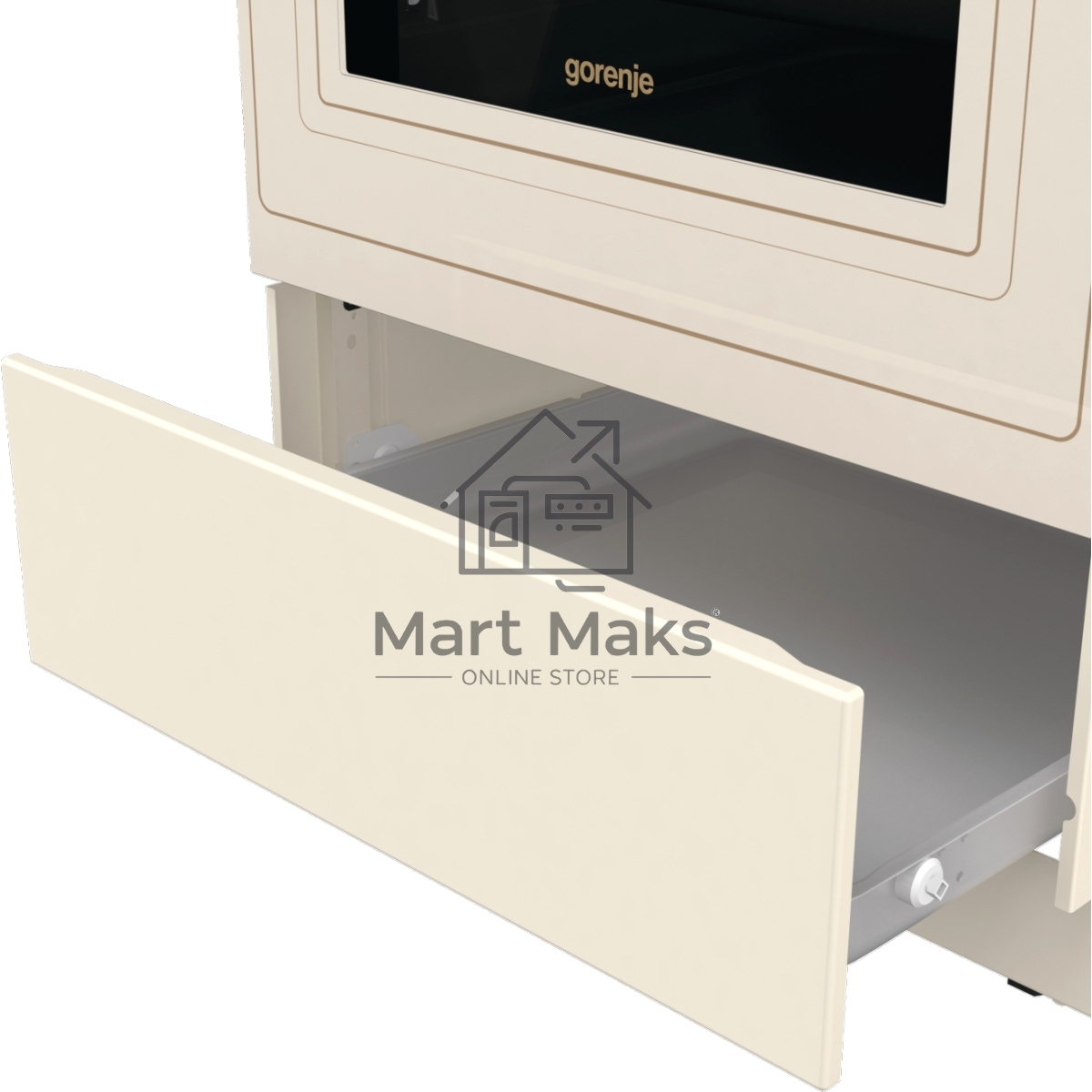 Плита комбинированная Gorenje GKS5B70CLI бежевый, конфорок 4 газовых, духовка 70 л, 50 см x 85 см x 59.4 см