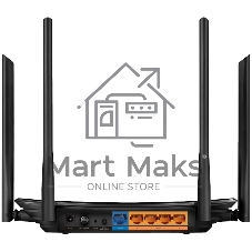 Роутер беспроводной TP-Link Archer A6 AC1350 10/100/1000BASE-TX черный