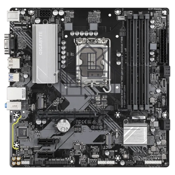 Материнская плата Gigabyte B760M D3HP DDR4, LGA 1700, Intel B760, 4xDDR4, 4xSATA, 2xM.2, 1xPCIe 4.0 x16, 2xPCIe x1, 1xHDMI, 1xVGA, 1xDP, 1x 1Gb LAN, 3xUSB-A 3.2 Gen 1, 2xUSB-A 2.0, 3x3.5 мм, 7.1, mATX