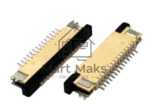 Разъем FPC Half Coverage Top Contact 0.8K-BS-24PWB 24 pin высота 2мм шаг 0,8мм