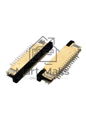 Разъем FPC Half Coverage Top Contact 0.8K-BS-24PWB 24 pin высота 2мм шаг 0,8мм