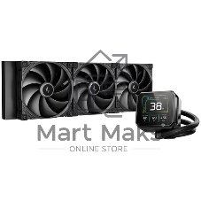 Система водяного охлаждения Deepcool Spartacus 420 ARGB Soc-AM5/AM4/1200/1700/1851 черный 4-pin 32.89dB Al LCD 2647gr Ret (R-SPT420-BKDSMP-G-1)