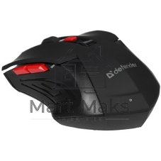 Мышь беспроводная Defender Accura MM-275 красный, 1600 dpi, радиоканал, USB, кнопки - 6