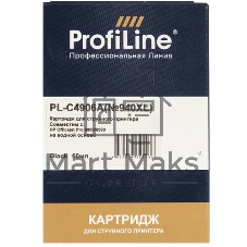 Картридж струйный ProfiLine PL-C4906A №940XL для принтеров HP Officejet Pro 8000/8500 Black пигмент