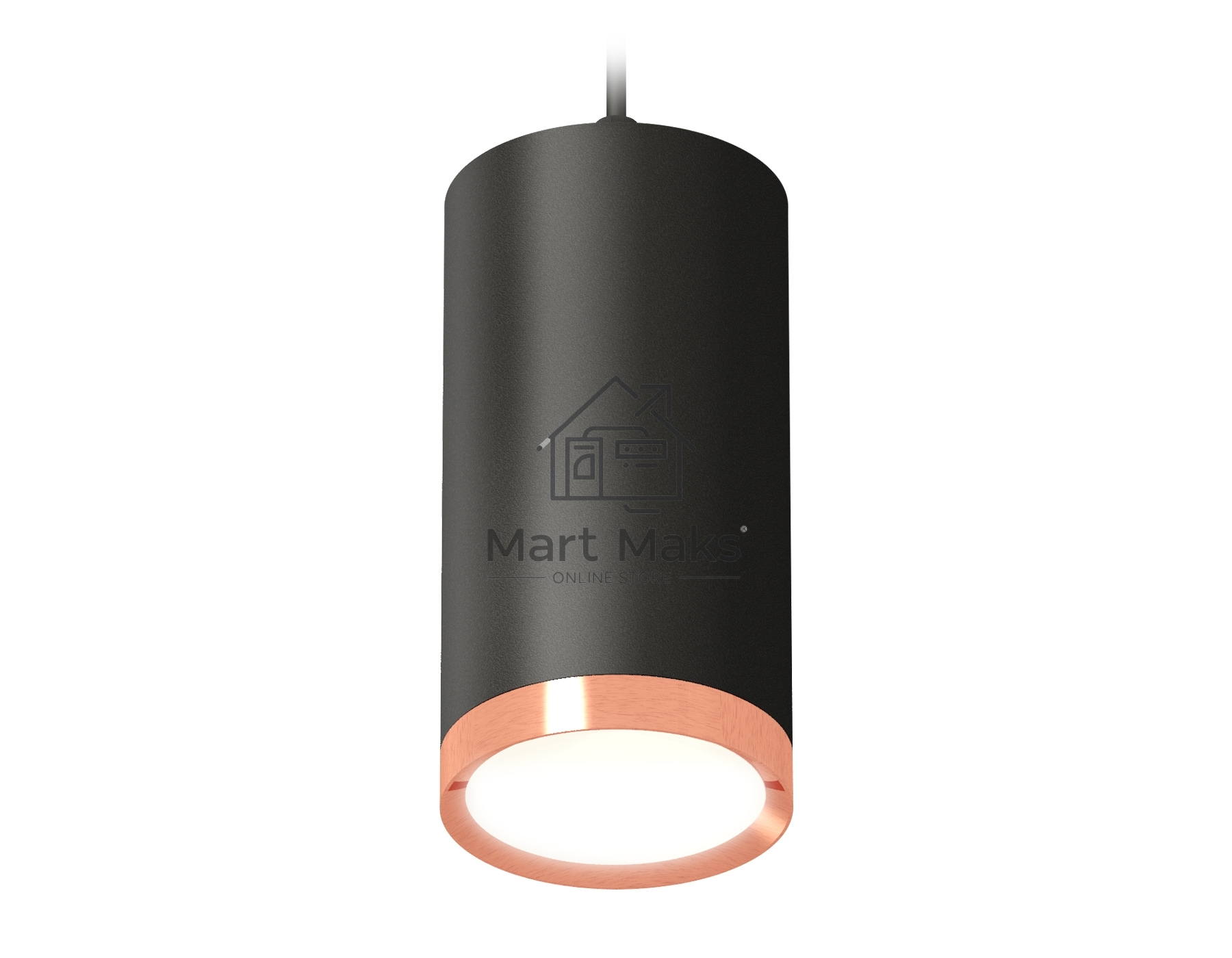 Светильник Ambrella Light XP8162014 SBK/PPG черный песок/золото розовое полированное GX53 (A2333, C8162, N8126)