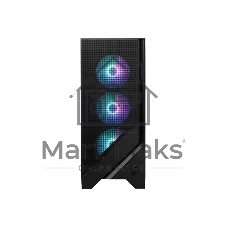 Компьютерный корпус без блока питания Case MSI MAG FORGE 321R AIRFLOW, Midi-Tower, TG, 4x120мм ARGB, 2xUSB 3.2, 1xUSB 3.2 Type-C, ATX, mATX, mITX черный