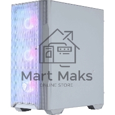 Компьютерный корпус MSI MAG FORGE M100R WHITE Mini-Tower, MATX, 1xUSB 3.0, 2xUSB 2.0, 4x120мм ARGb Fan, ARGb Control Board, Tempered Glass Window, Brown Box (932220)