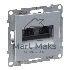 SUNO Информационная розетка двойная RJ45 Кат.5е UTP. Цвет SUNO Информационная розетка двойная RJ45 Кат.5е UTP. Цвет