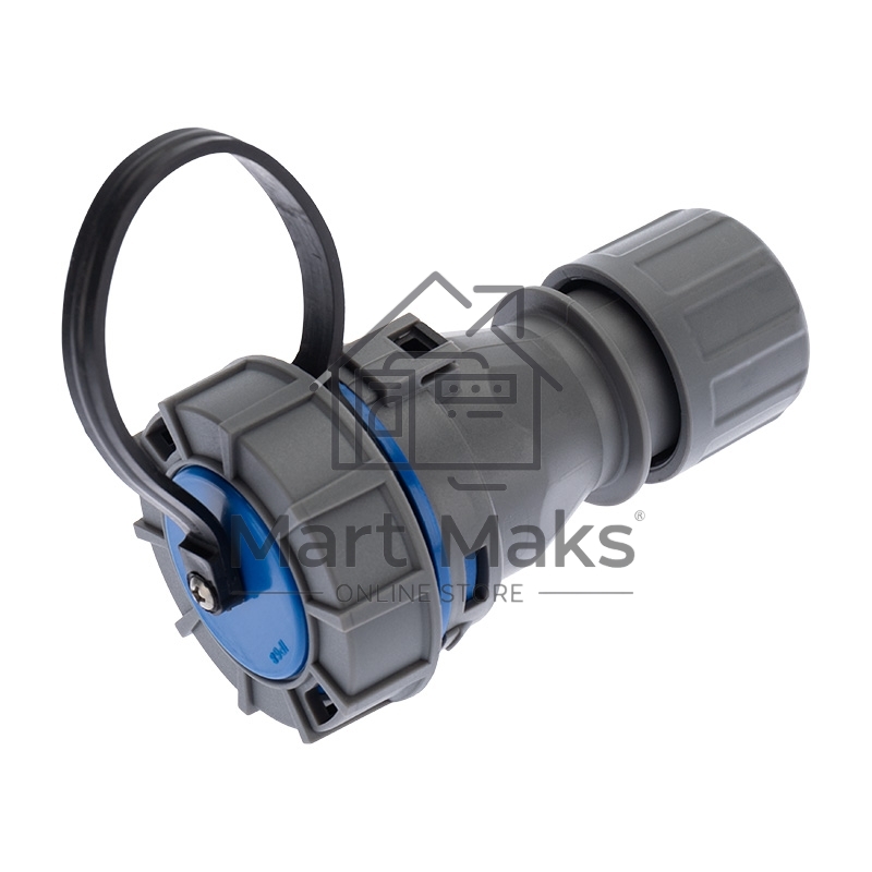 Розетка кабельная переносная влагозащищенная 16 А, 2Р+РЕ, IP68 Rexant