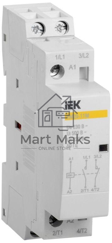 Контактор модульный КМ20-11М AC IEK MKK11-20-11