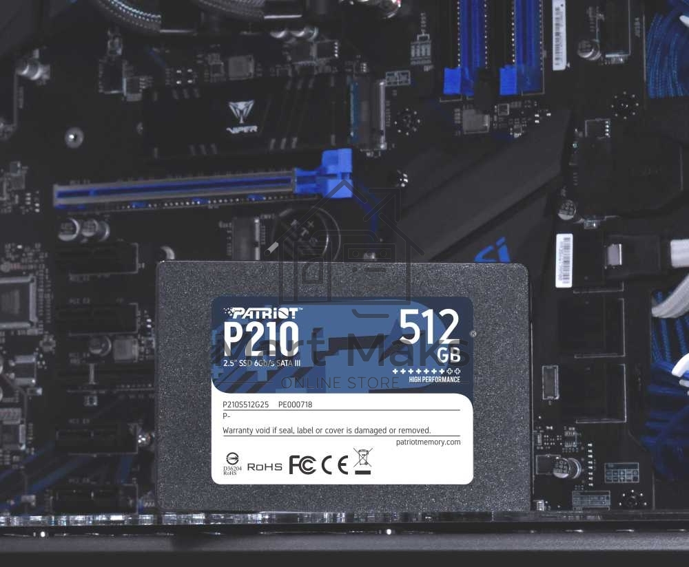 Накопитель SSD Patriot P210, 512GB, SATA III, 2.5