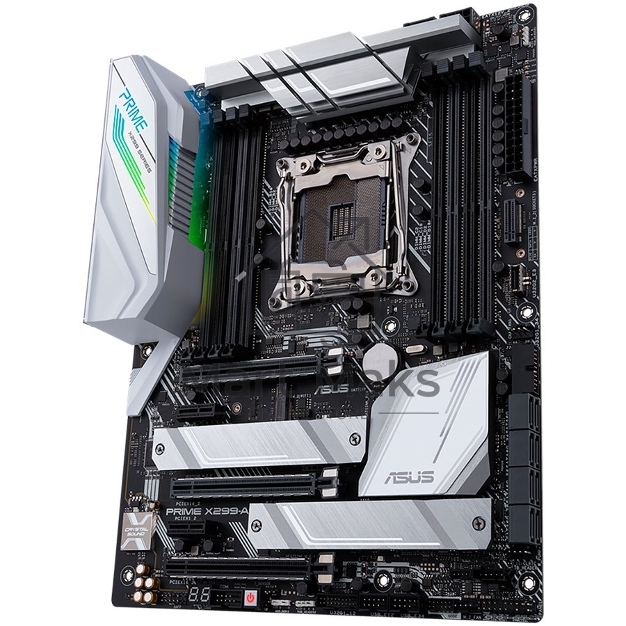 Материнская плата ASUS PRIME X299-A II, LGA 2066, Intel X299, 8xDDR4, 8xSATA, 3xM.2, 1xPCIe 3.0 x8, 2xPCIe 3.0 x16, 2xPCIe x1, 1x 1Gb LAN, 1xUSB 3.2 Gen 2, 2xUSB 3.2 Gen 1, 2xUSB 2.0, 5x3.5 мм, 7.1, ATX