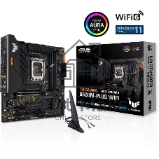 Материнская плата ASUS TUF GAMING B660M-PLUS WIFI, LGA 1700, Intel B660, 4xDDR5, 4xSATA, 2xM.2, 1xPCIe 5.0 x16, 1xPCIe 3.0 x4, 1xPCIe x1, 1xDP, 1xHDMI, 1x 2.5Gb LAN, 4xUSB-A 3.2 Gen 2, 1xUSB-A 3.2 Gen 1, 2xUSB 2.0, 1xUSB-C 3.2 Gen 2x2, 5x3.5 мм, 7.1, mATX