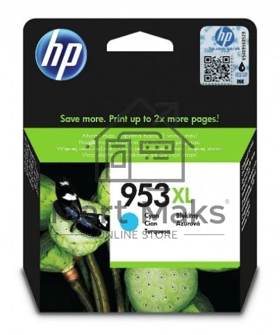 Картридж струйный HP 953XL F6U16AE голубой для HP OJP 8710/8715/8720/8730/8210/8725 (1600стр.)