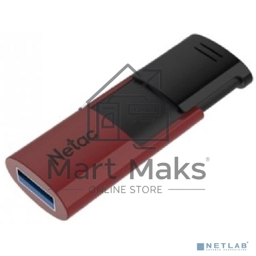 Флешка USB R/W R/W Drive Netac U182 NT03U182N-256G-30RE, USB3.0 256GB, retail version, черный/красный