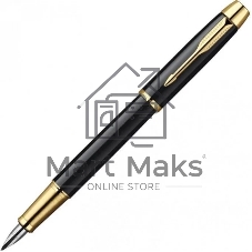 Набор ручек Parker IM Core FK221 CW2093216, Black GT, M, сталь нержавеющая, коробка подарочная, перьевая, ручка шариковая