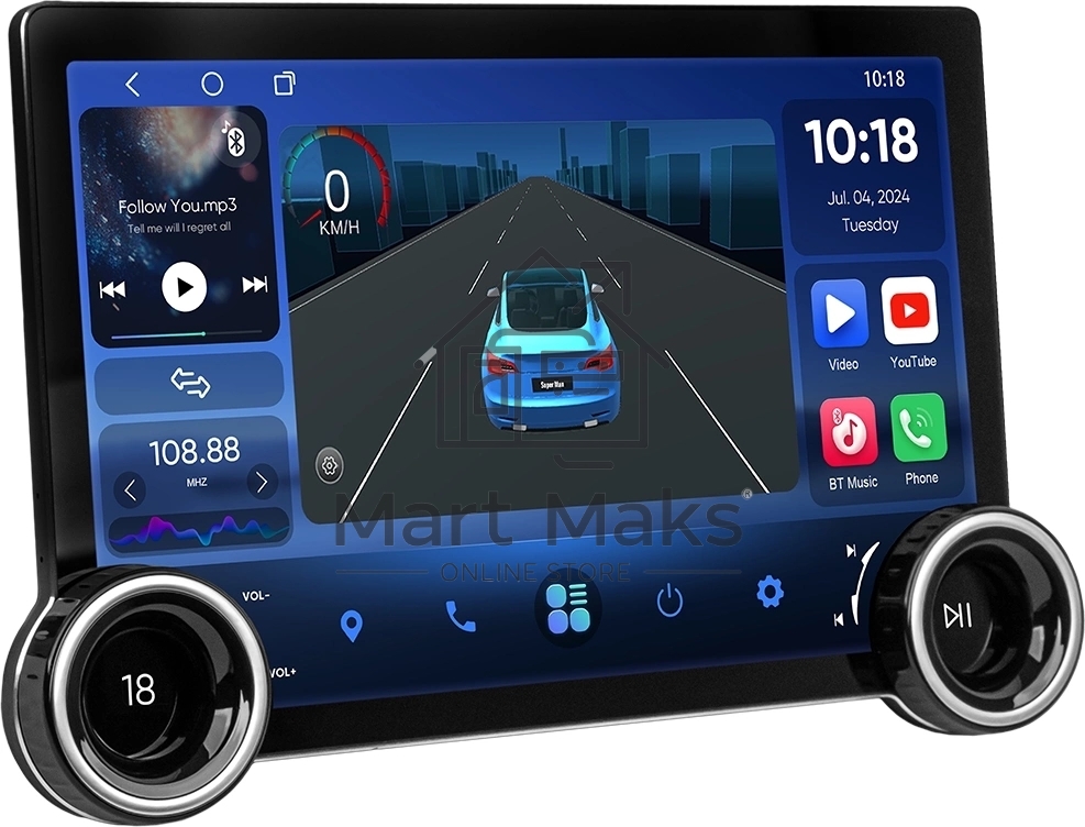 Автомагнитола ACV AD-1101 DSP 2DIN 4x50Вт 4000Mb DSP Android 13 11.5
