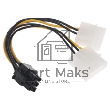 Разветвитель питания Cablexpert CC-PSU-SATA, SATA->PCI-Express 6pin, для подключения в/к PCI-Е (6pin) к б/п ATX