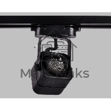 Трековый однофазный светильник со сменной лампой Ambrella light GL5108 BK черный GU10 max 12W