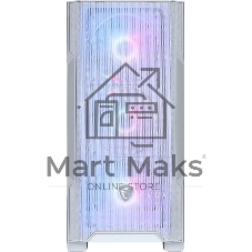 Компьютерный корпус MSI MAG FORGE M100R WHITE Mini-Tower, MATX, 1xUSB 3.0, 2xUSB 2.0, 4x120мм ARGb Fan, ARGb Control Board, Tempered Glass Window, Brown Box (932220)