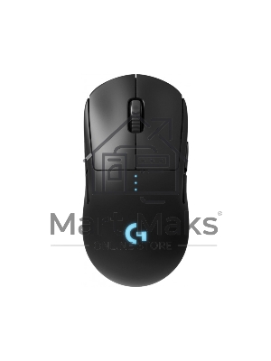 Мышь беспроводная/проводная Logitech G PRO черный, 25600 dpi, радиоканал, USB, кнопки - 7
