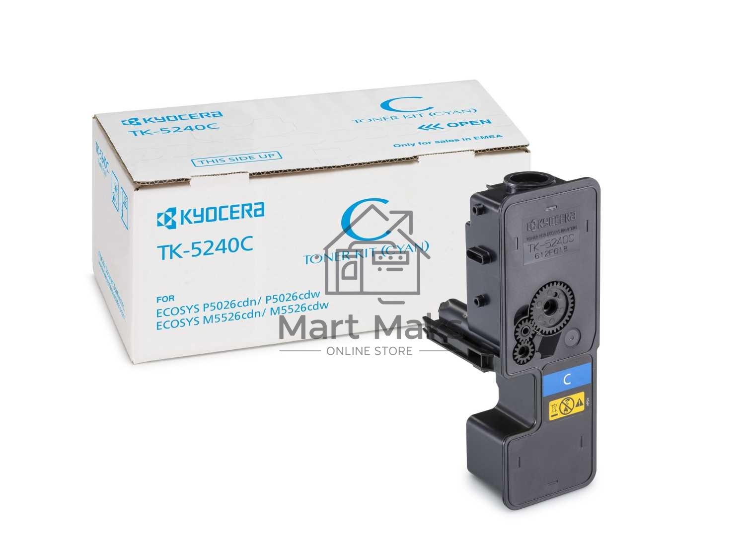 Картридж лазерный Kyocera TK-5240C (1T02R7CNL0) голубой для P5026cdn/cdw, M5526cdn/cdw 3000 стр.