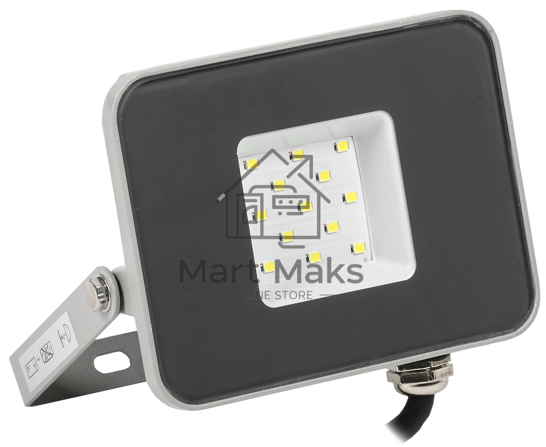 Прожектор Iek LPDO701-10-K03 СДО 07-10 светодиодный серый IP65 6500 K IEK
