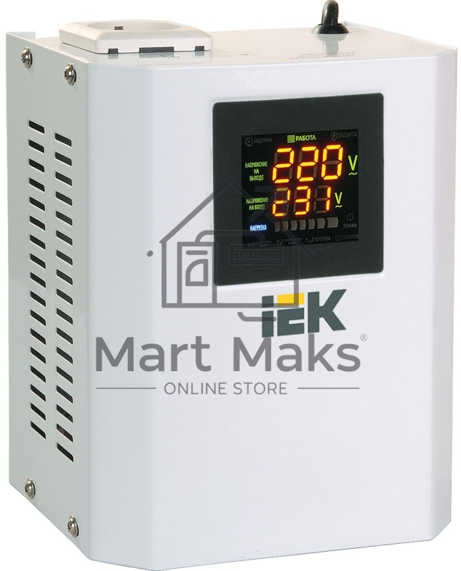 Стабилизатор напряжения Boiler 0.5кВА ИЭК IVS24-1-00500