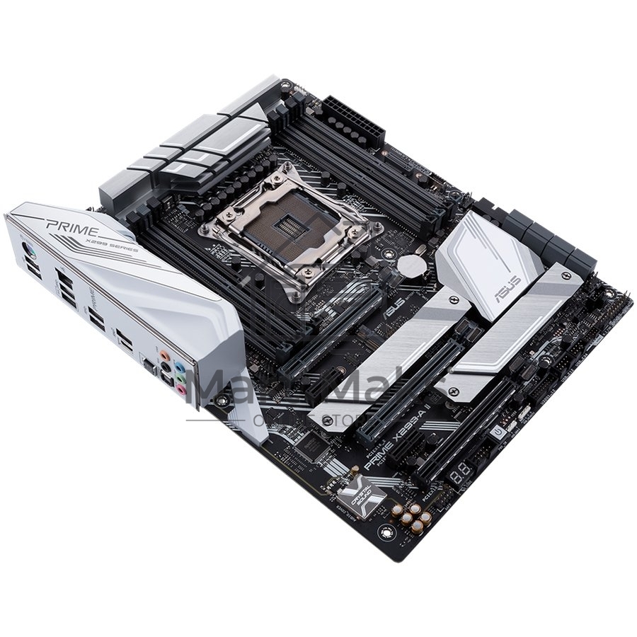 Материнская плата ASUS PRIME X299-A II, LGA 2066, Intel X299, 8xDDR4, 8xSATA, 3xM.2, 1xPCIe 3.0 x8, 2xPCIe 3.0 x16, 2xPCIe x1, 1x 1Gb LAN, 1xUSB 3.2 Gen 2, 2xUSB 3.2 Gen 1, 2xUSB 2.0, 5x3.5 мм, 7.1, ATX