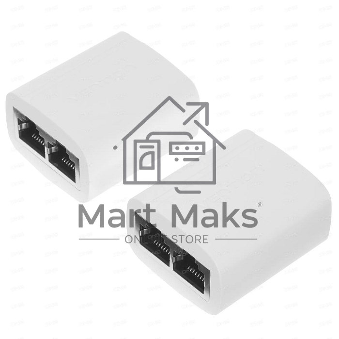 Сплиттер Vention RJ45 F / 2хRJ45 F 8p8c (2шт.) белый