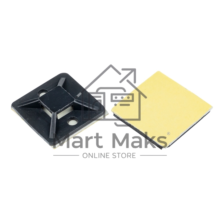 Площадка EKF plc-20x20-b самоклеящаяся (20х20мм.) черная (100шт.) EKF
