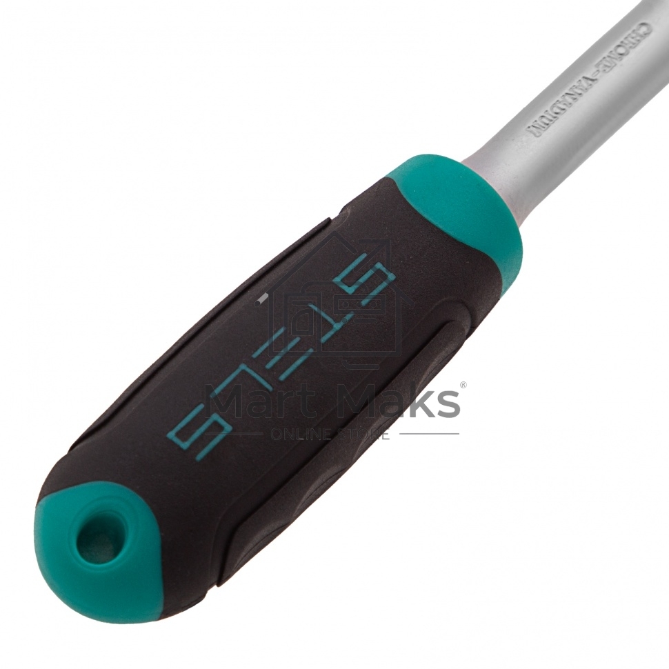 Набор головок STELS 14125набор торцевых головок 1/4'' головки 4 - 13мм с трещот. ключом crv 11пр.