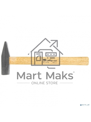 Молоток Сибртех слесарный, 600 г, квадратный боек, деревянная рукоятка