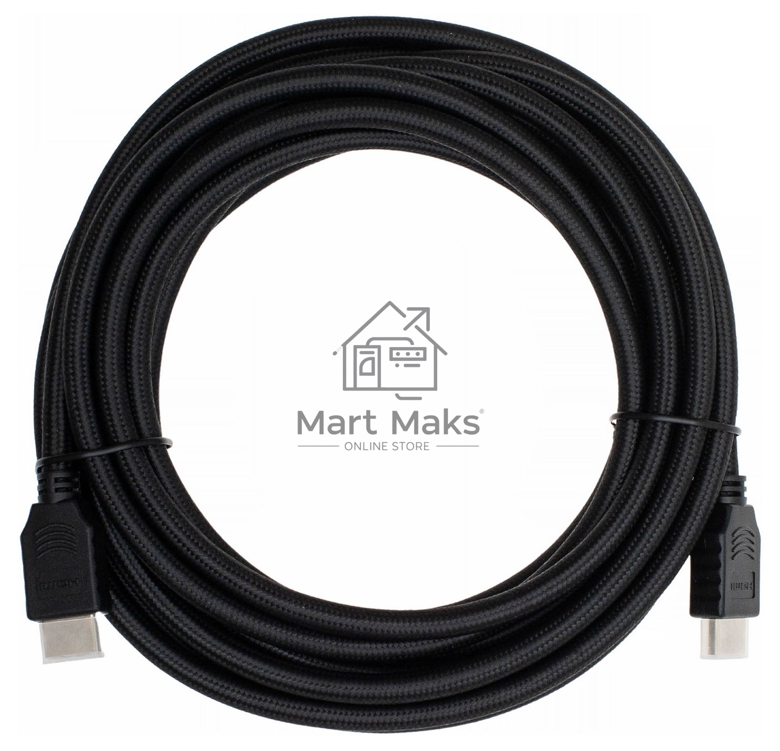 Кабель аудио-видео Cactus CS-HDMI.2-5 HDMI (m)/HDMI (m) 5м. Позолоченные контакты черный