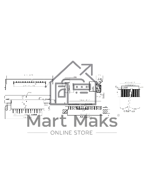 Разъем FPC Half Coverage Top Contact 0.5K-BS-36PWB 36 pin высота 2мм шаг 0,5мм