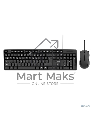 Комплект клавиатура + мышь CBR KB SET 709, USB. Клавиатура: 104 кл., офисн., 1,5 м. Мышь: 1000 dpi, 3 кн., 1,5 м