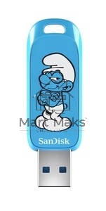 Флешка USB SanDisk Smurfs 64Gb SDCZIS-064G-G46, USB3.2, синяя
