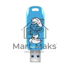 Флешка USB SanDisk Smurfs 64Gb SDCZIS-064G-G46, USB3.2, синяя