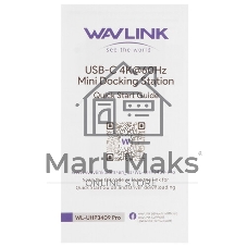 USB-концентратор WAVLINK USB Type-C, USB Type-C/USB 3.0/USB 2.0/HDMI/Gigabit LAN/SD/Micro SD, USB