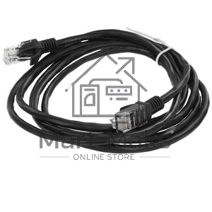 Патч-корд медный UTP Cablexpert PP10-2M/BK cat.5e, 2м, литой, многожильный, черный