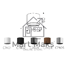 Корпус светильника C7405 PSL серебро полированное D70*H60mm MR16 GU5.3