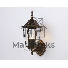 Уличный настенный светильник Ambrella light ST2012 GD/BK/CL золото/черный/прозрачный IP54 E27 max 40W 360*150*210