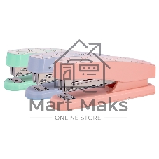 Степлер Deli E0402F Macaron 24/6 26/6 (25 листов), ассорти, закрытый/открытый, коробка
